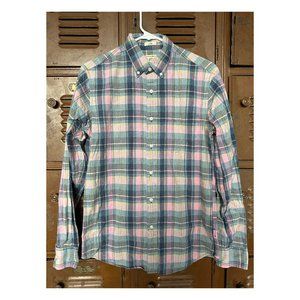 J. Crew 100% Cotton Perfectly Broken in Slim Fit Plaid Button Down